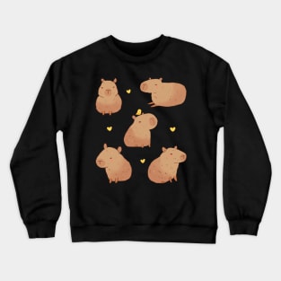 capybaras drawing Crewneck Sweatshirt